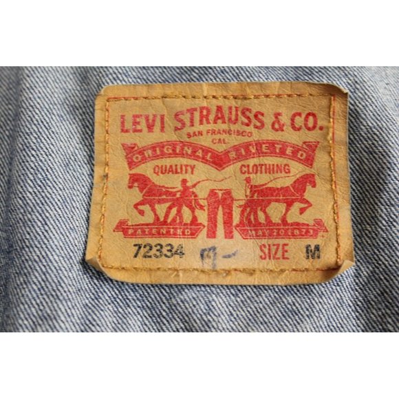Levi Strauss & Co Denim Trucker Jacket 72334 SZ M - Picture 5 of 9